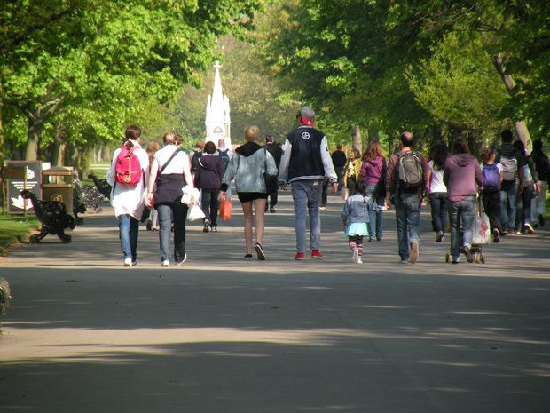  Promeneurs dans Regent's park